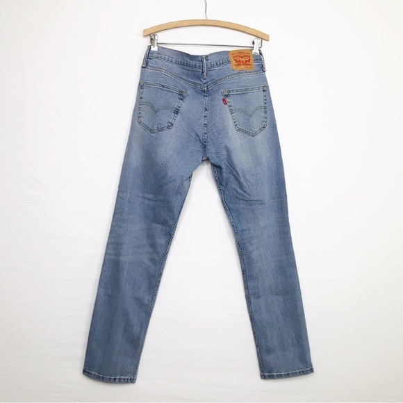 Levi 511 medium wash straight leg, high rise, blank tab jeans - Picture 10 of 12